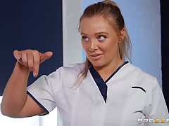 Tattooed blonde bitch, Bonnie Rotten and a horny doctor are ...
